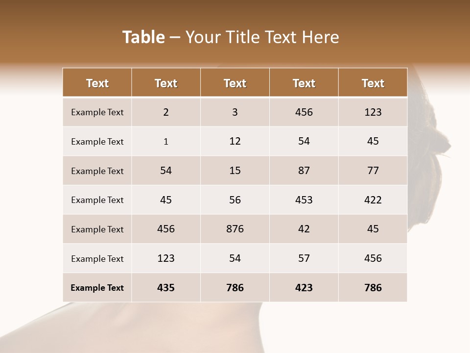 Curly Beauty Happy PowerPoint Template