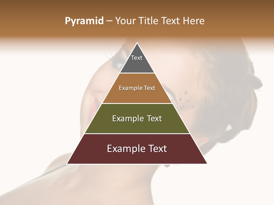 Curly Beauty Happy PowerPoint Template