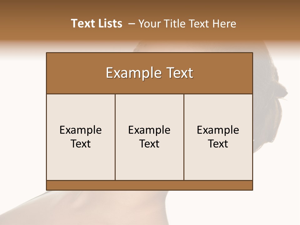 Curly Beauty Happy PowerPoint Template