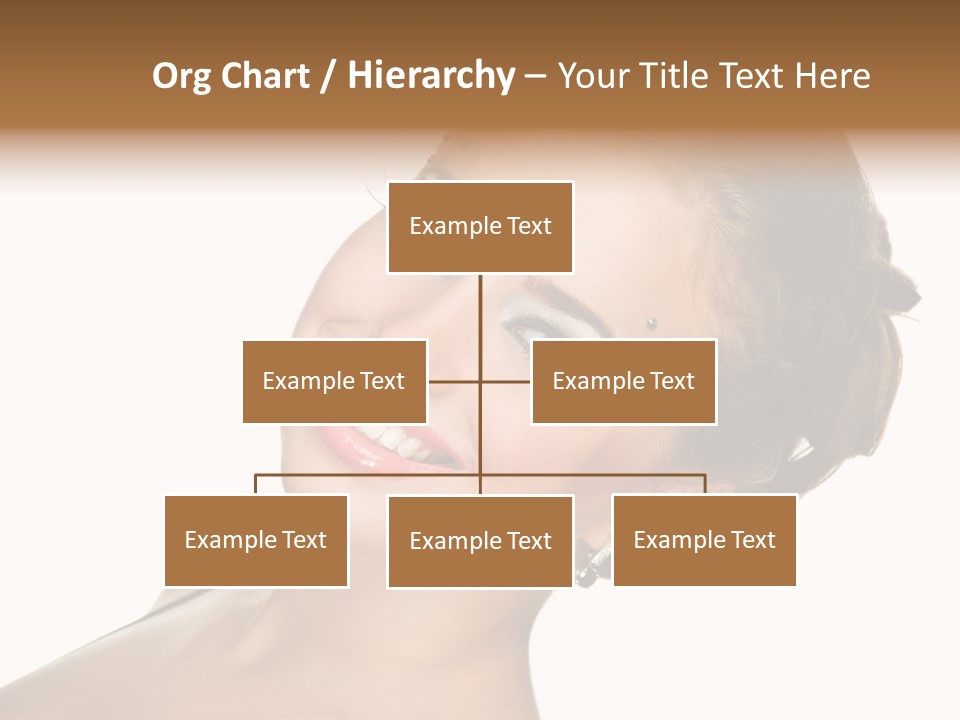 Curly Beauty Happy PowerPoint Template