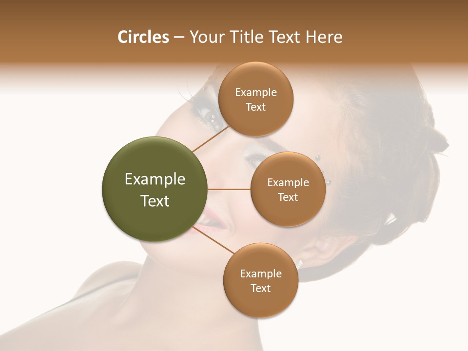 Curly Beauty Happy PowerPoint Template