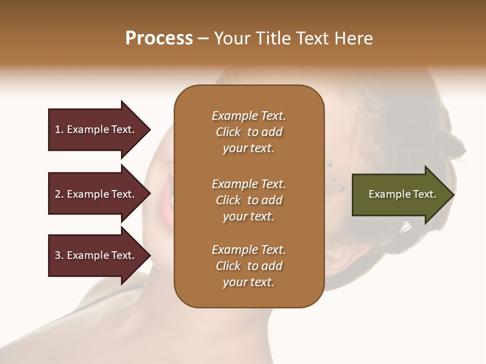 Curly Beauty Happy PowerPoint Template