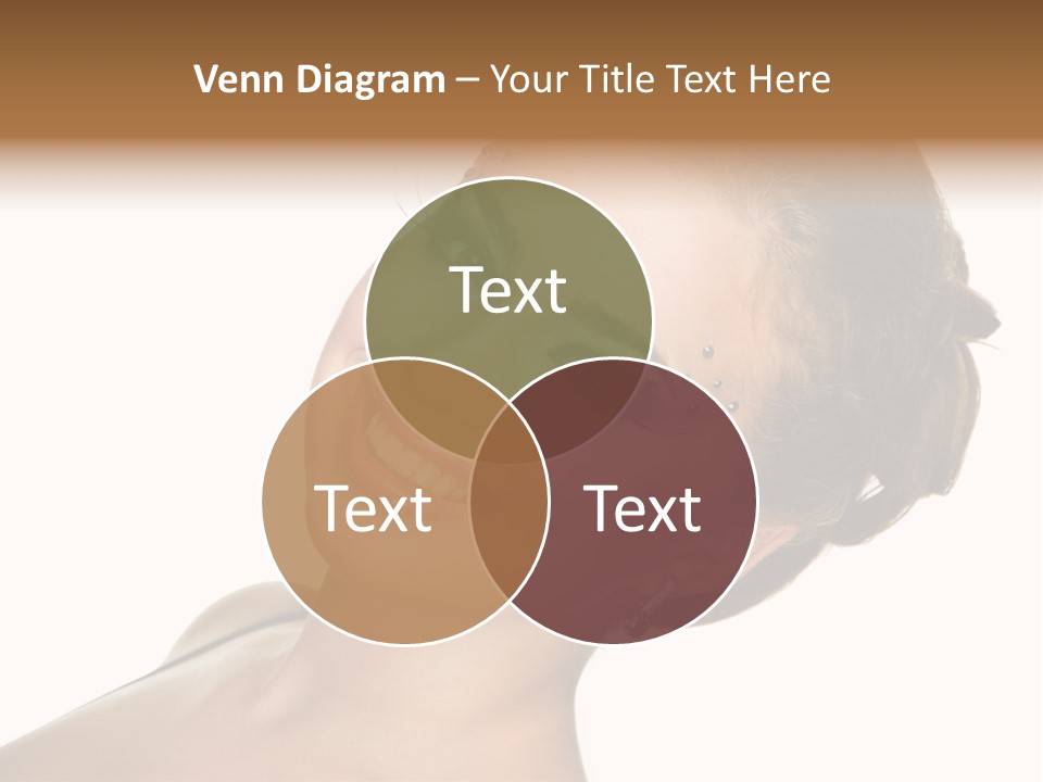 Curly Beauty Happy PowerPoint Template