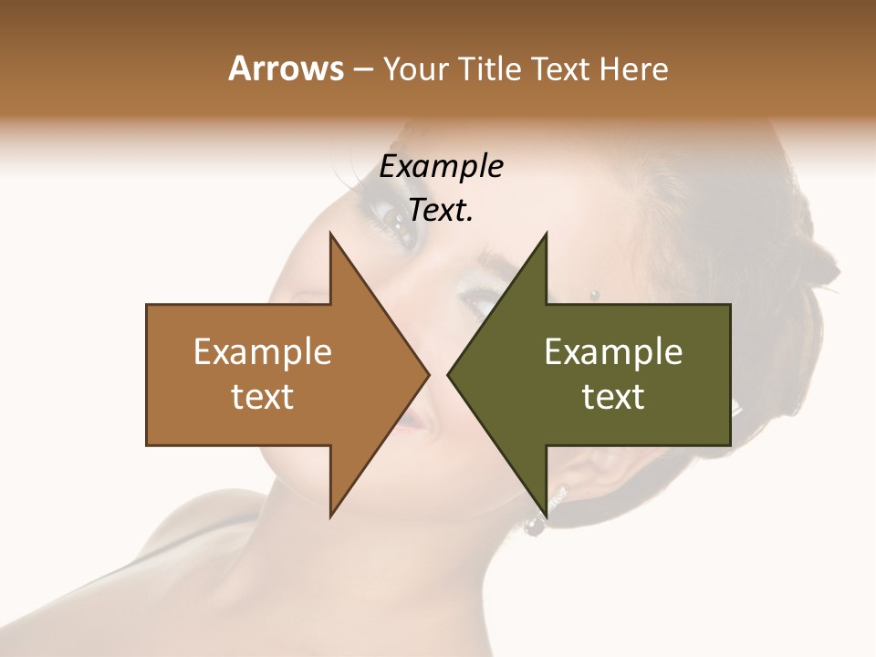 Curly Beauty Happy PowerPoint Template