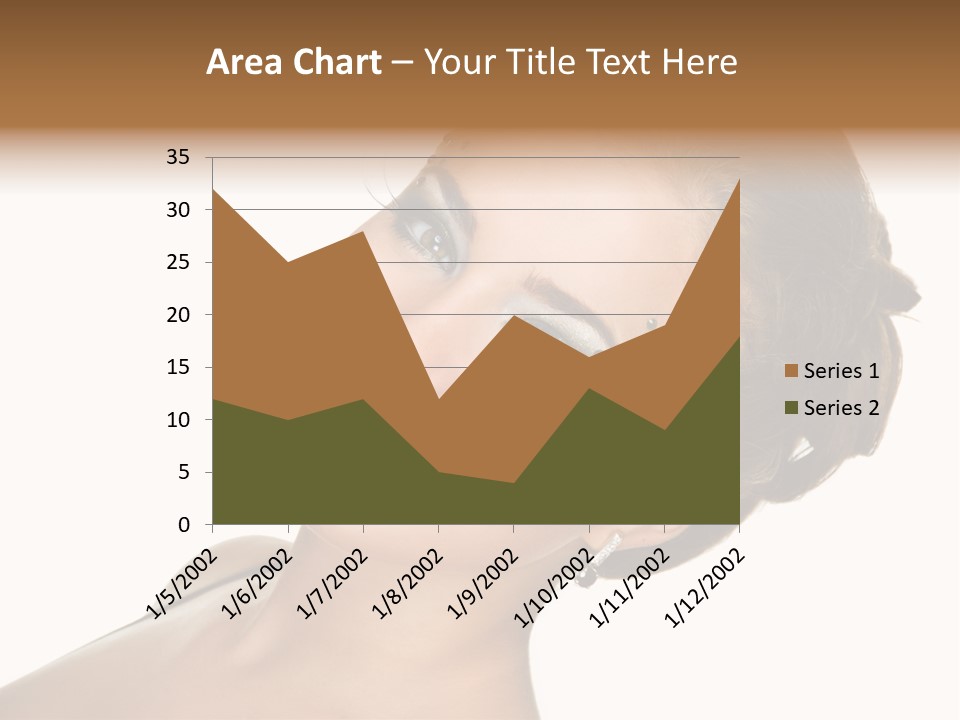 Curly Beauty Happy PowerPoint Template