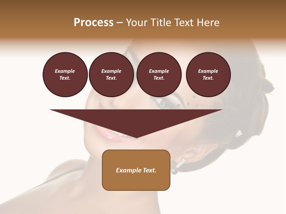 Curly Beauty Happy PowerPoint Template