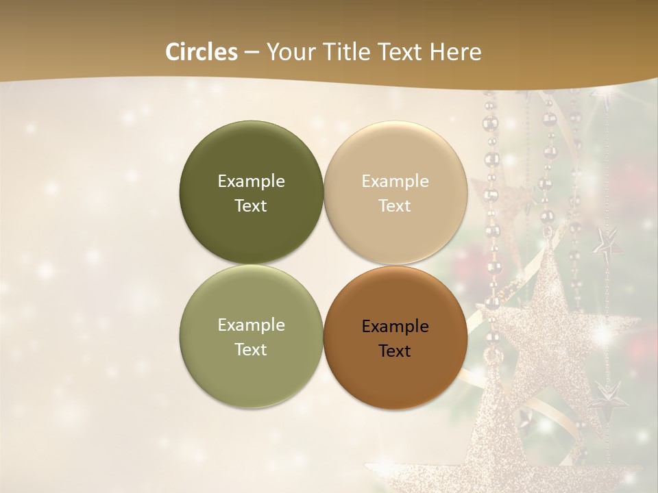 Black Ornate Christmas PowerPoint Template