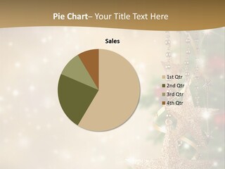 Black Ornate Christmas PowerPoint Template