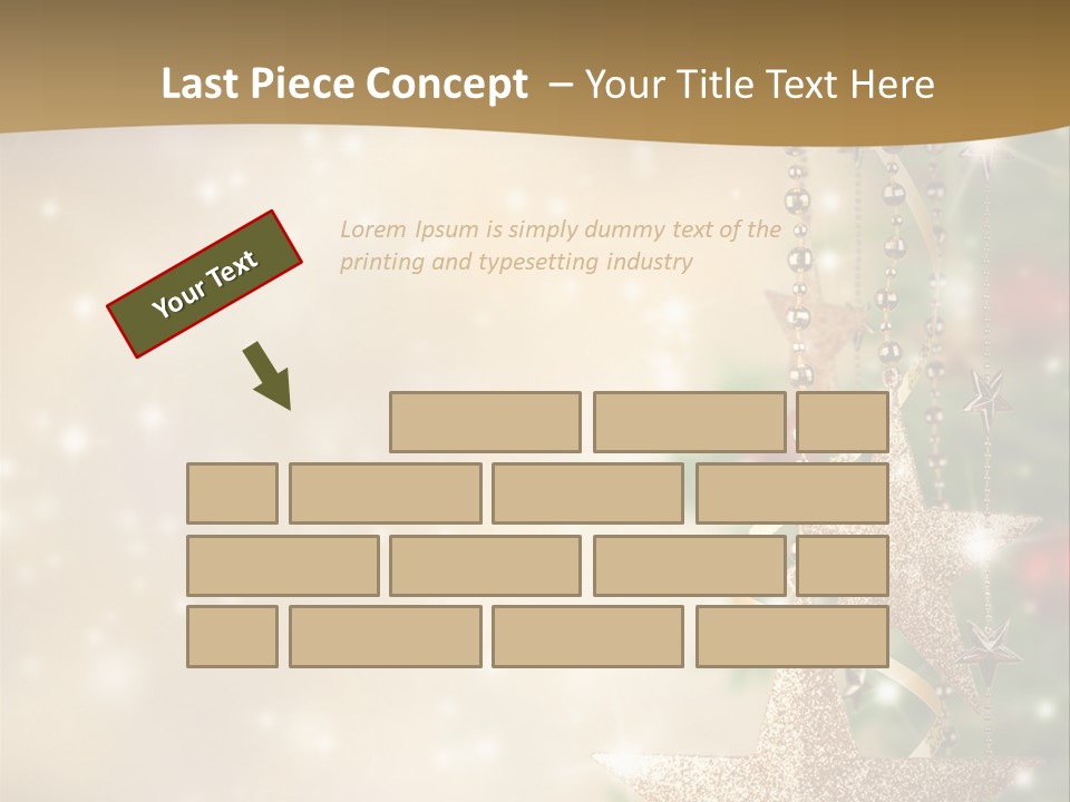 Black Ornate Christmas PowerPoint Template