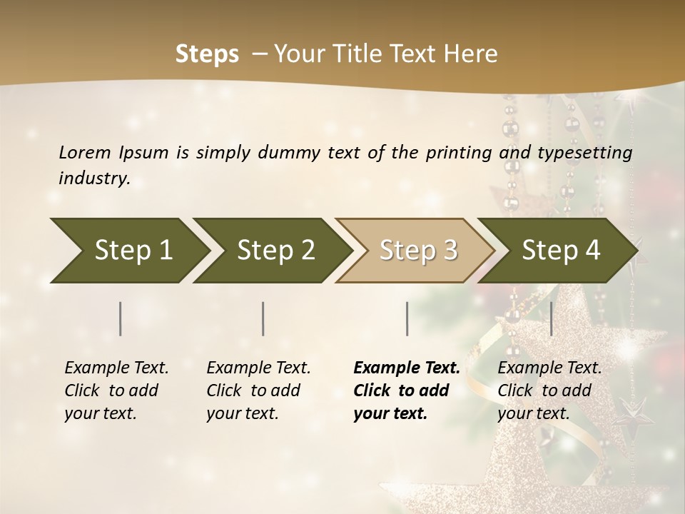 Black Ornate Christmas PowerPoint Template