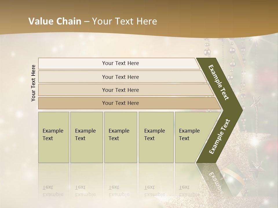 Black Ornate Christmas PowerPoint Template