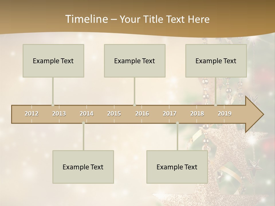 Black Ornate Christmas PowerPoint Template