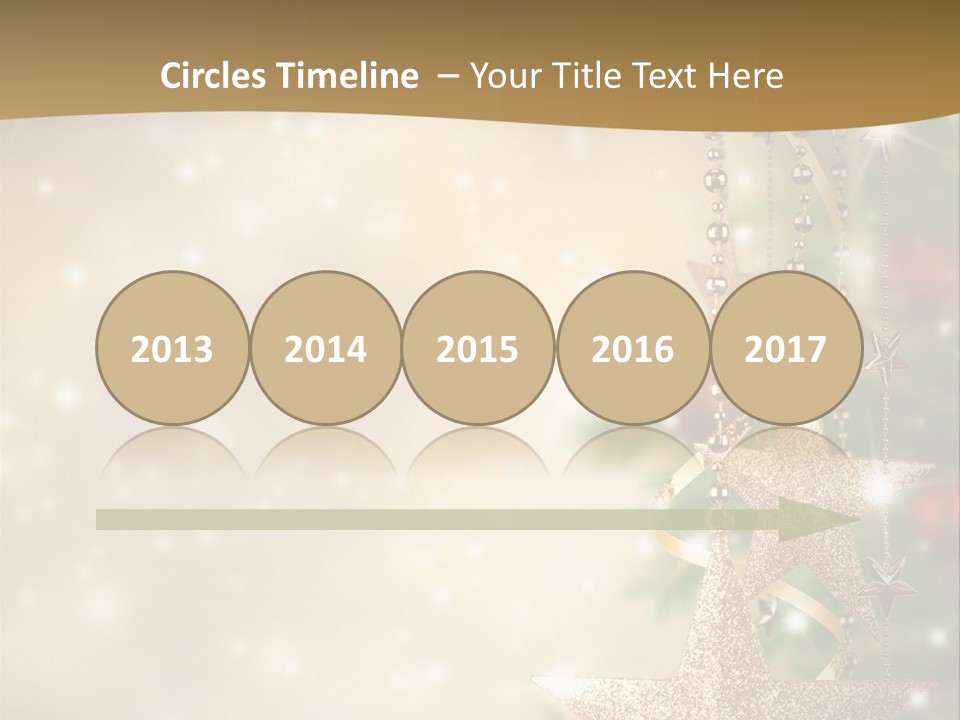 Black Ornate Christmas PowerPoint Template