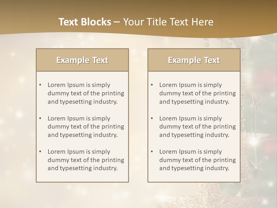 Black Ornate Christmas PowerPoint Template