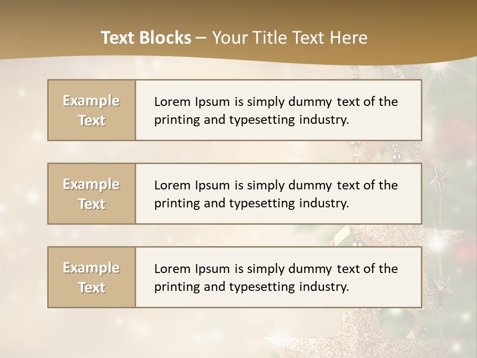 Black Ornate Christmas PowerPoint Template