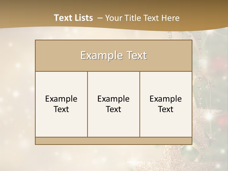 Black Ornate Christmas PowerPoint Template