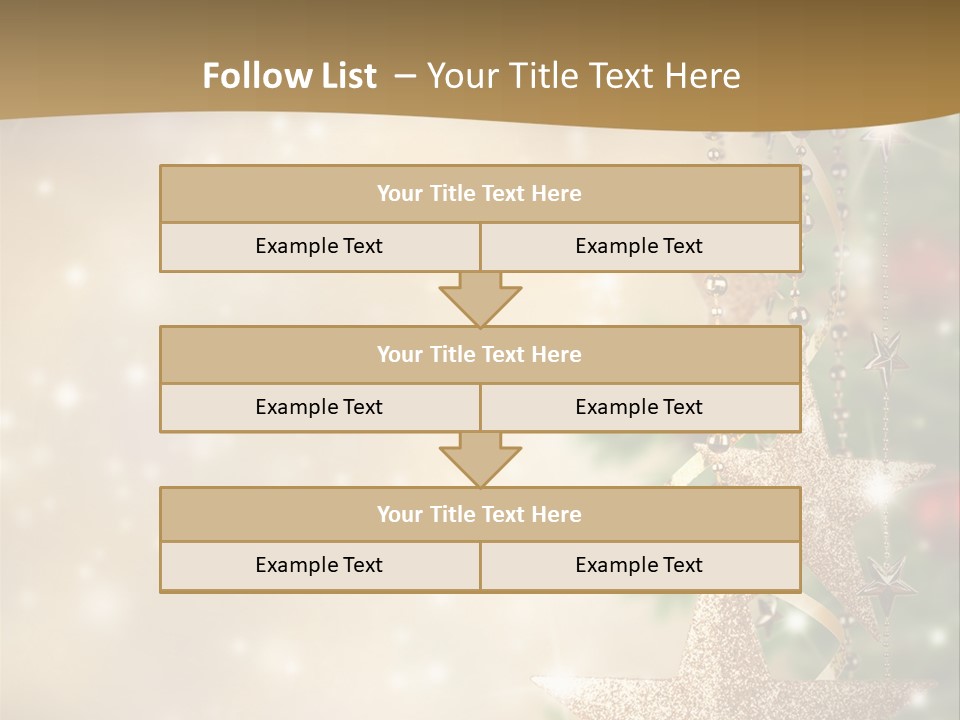 Black Ornate Christmas PowerPoint Template