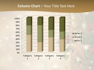 Black Ornate Christmas PowerPoint Template