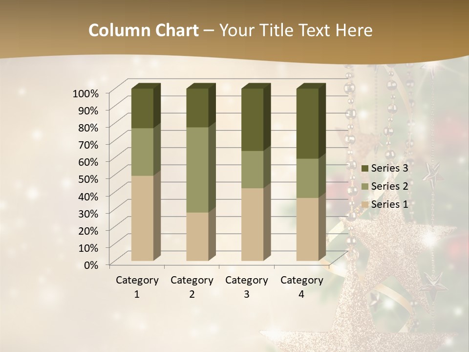 Black Ornate Christmas PowerPoint Template