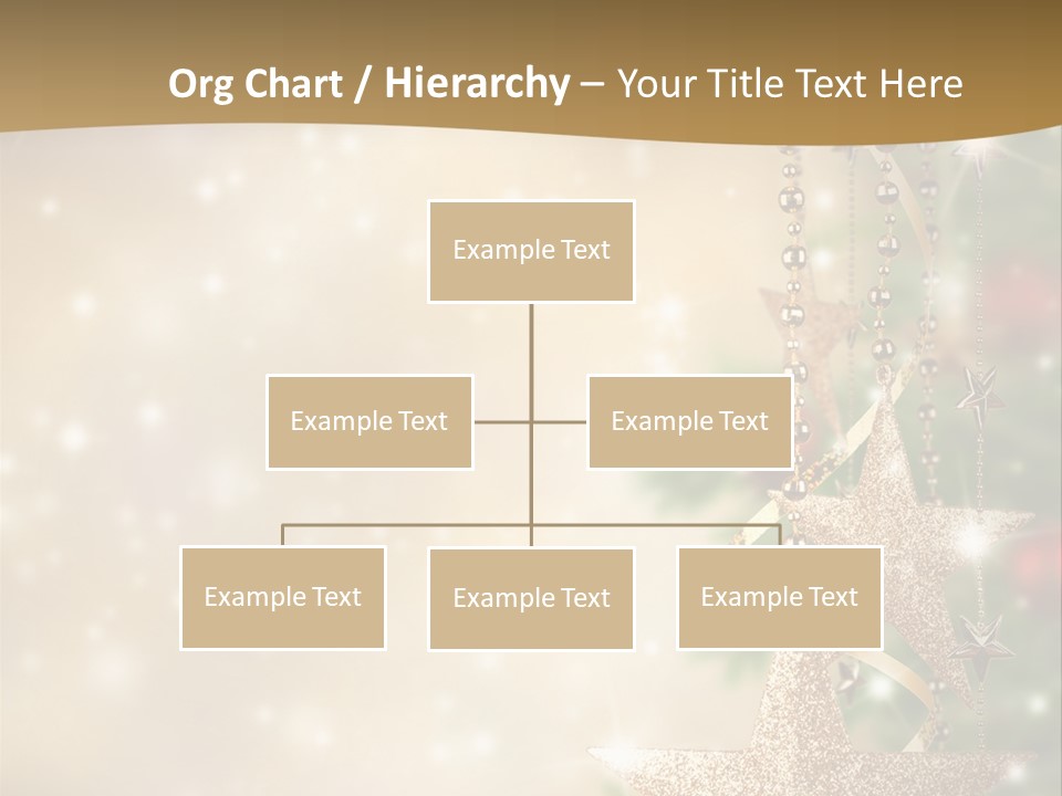 Black Ornate Christmas PowerPoint Template