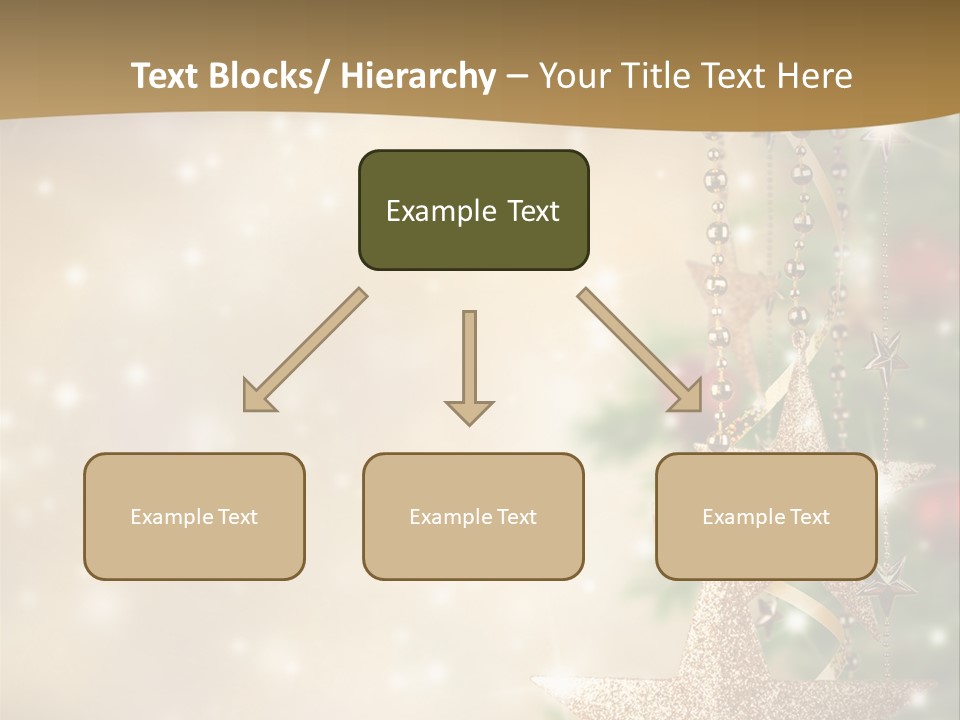 Black Ornate Christmas PowerPoint Template