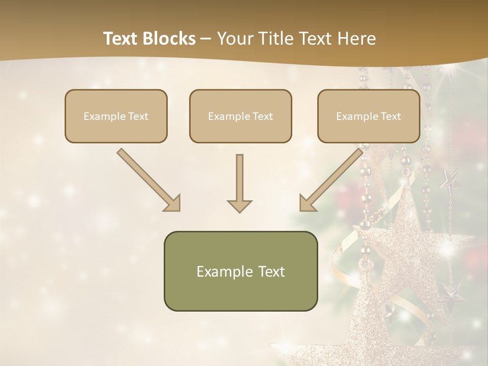 Black Ornate Christmas PowerPoint Template