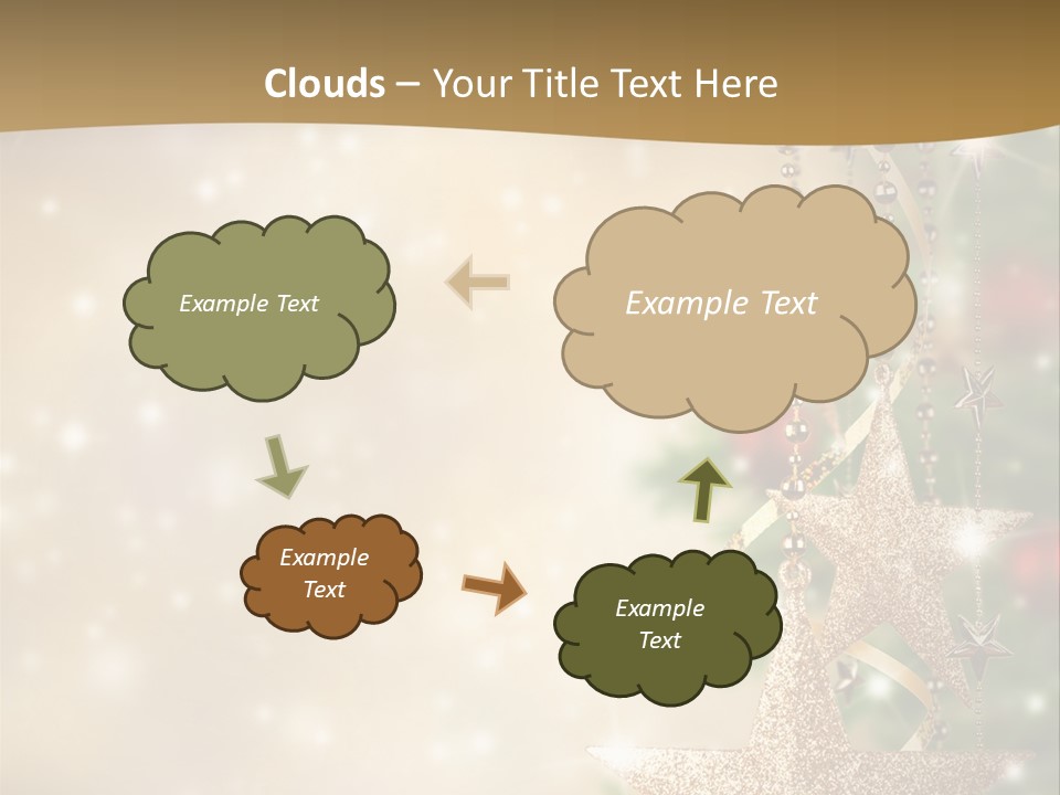 Black Ornate Christmas PowerPoint Template