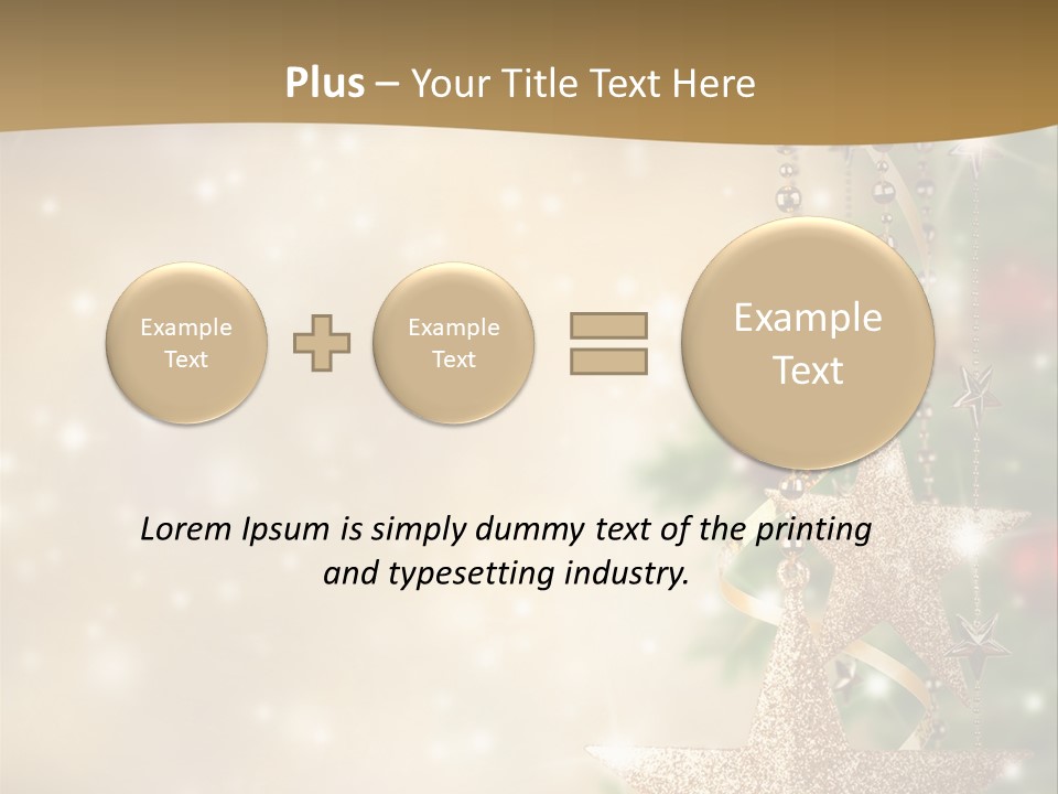 Black Ornate Christmas PowerPoint Template