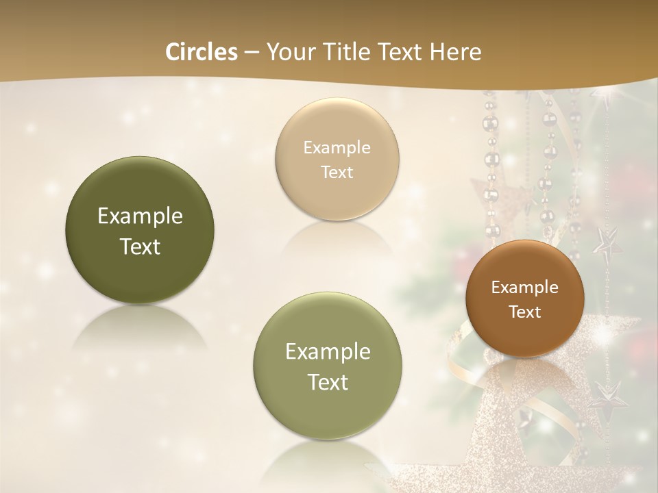 Black Ornate Christmas PowerPoint Template