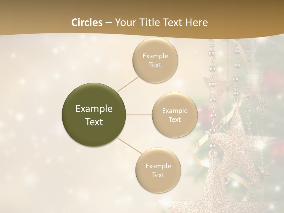 Black Ornate Christmas PowerPoint Template