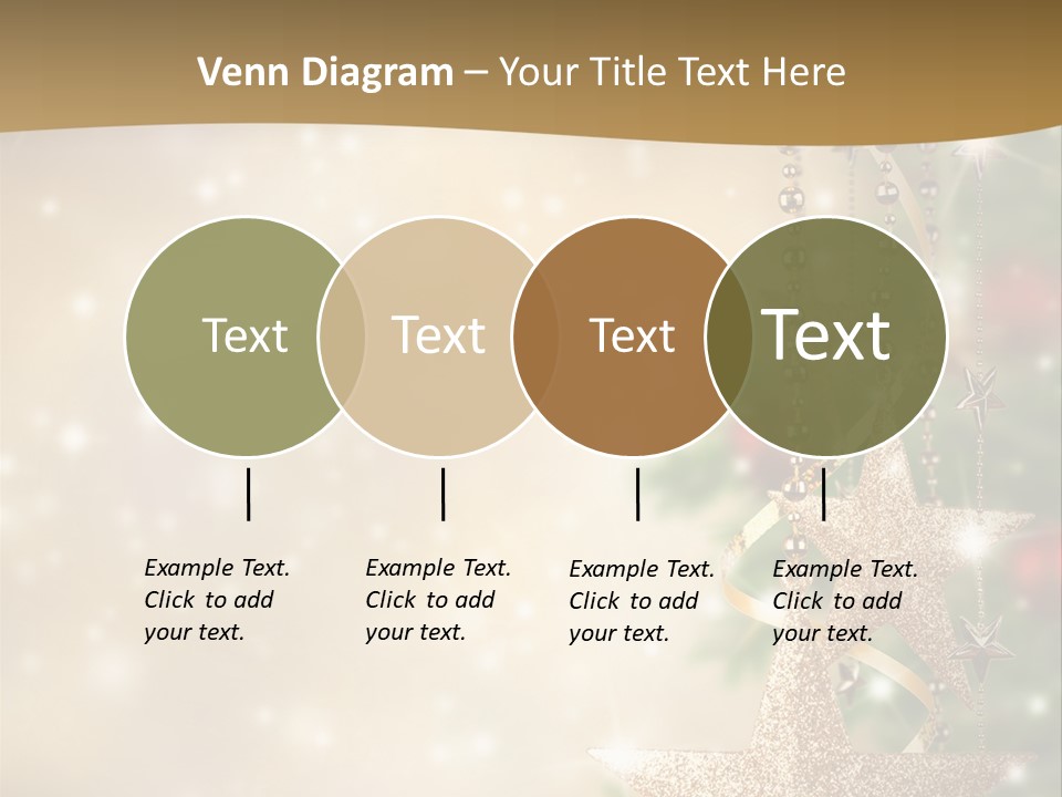 Black Ornate Christmas PowerPoint Template