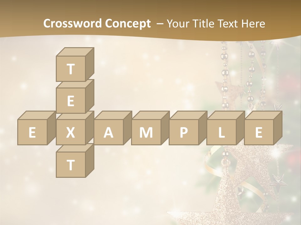 Black Ornate Christmas PowerPoint Template