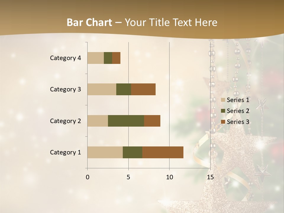 Black Ornate Christmas PowerPoint Template