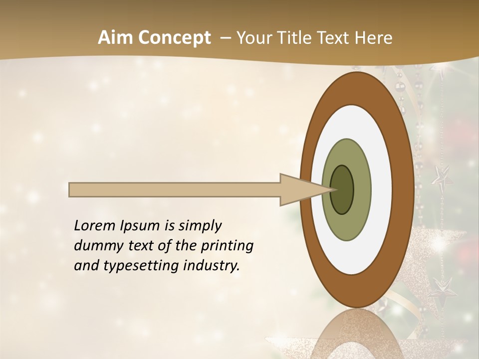 Black Ornate Christmas PowerPoint Template