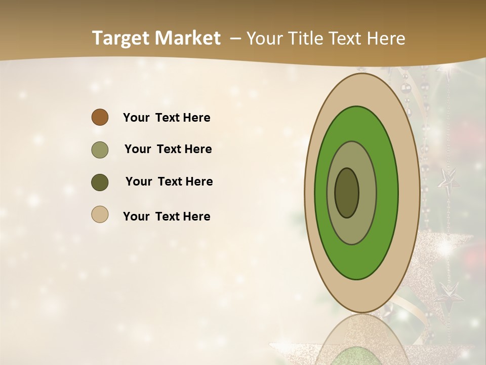 Black Ornate Christmas PowerPoint Template