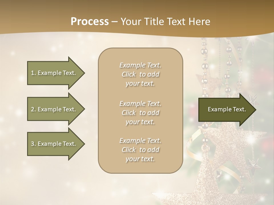 Black Ornate Christmas PowerPoint Template