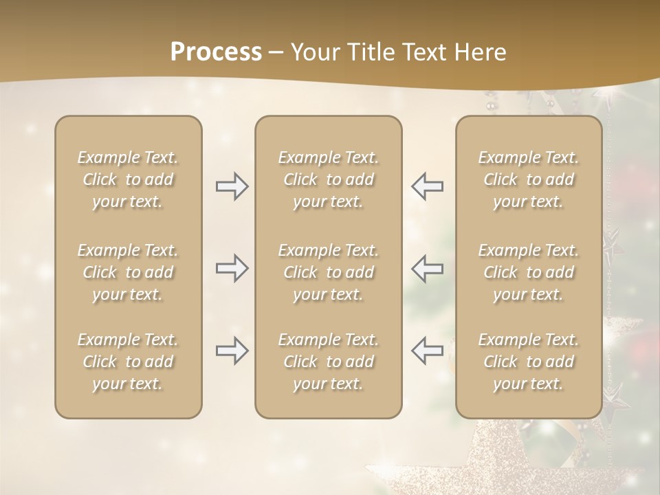 Black Ornate Christmas PowerPoint Template