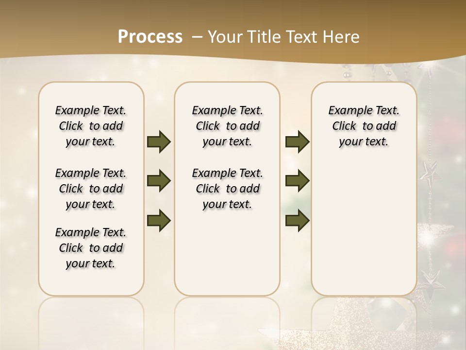 Black Ornate Christmas PowerPoint Template