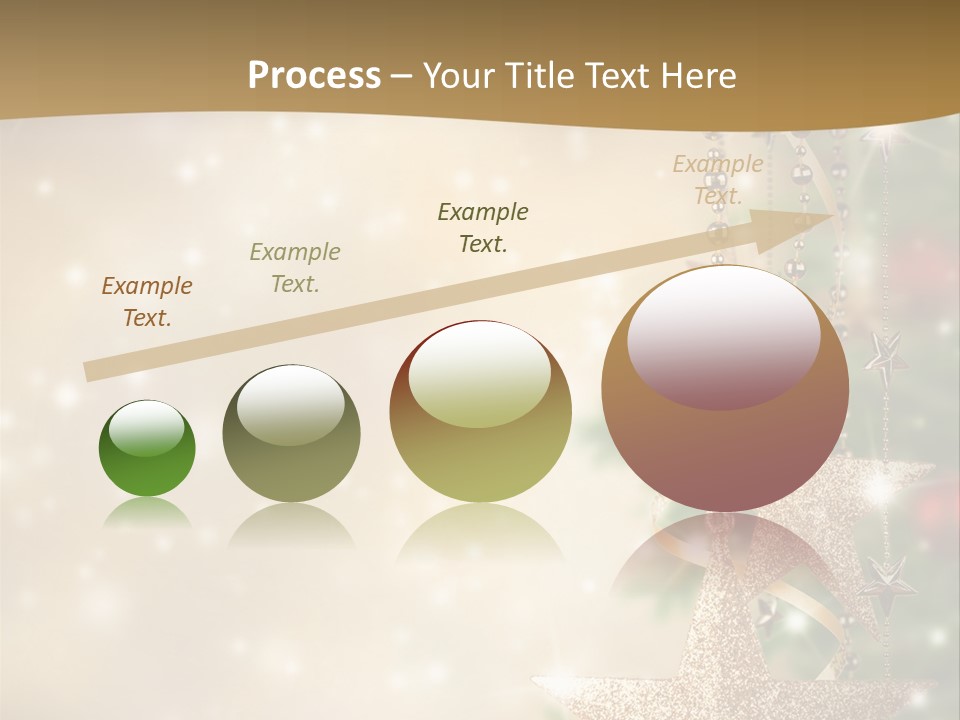 Black Ornate Christmas PowerPoint Template