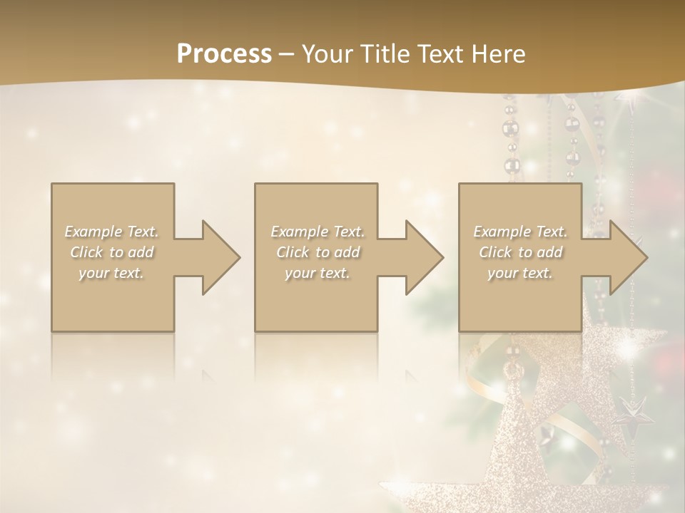 Black Ornate Christmas PowerPoint Template