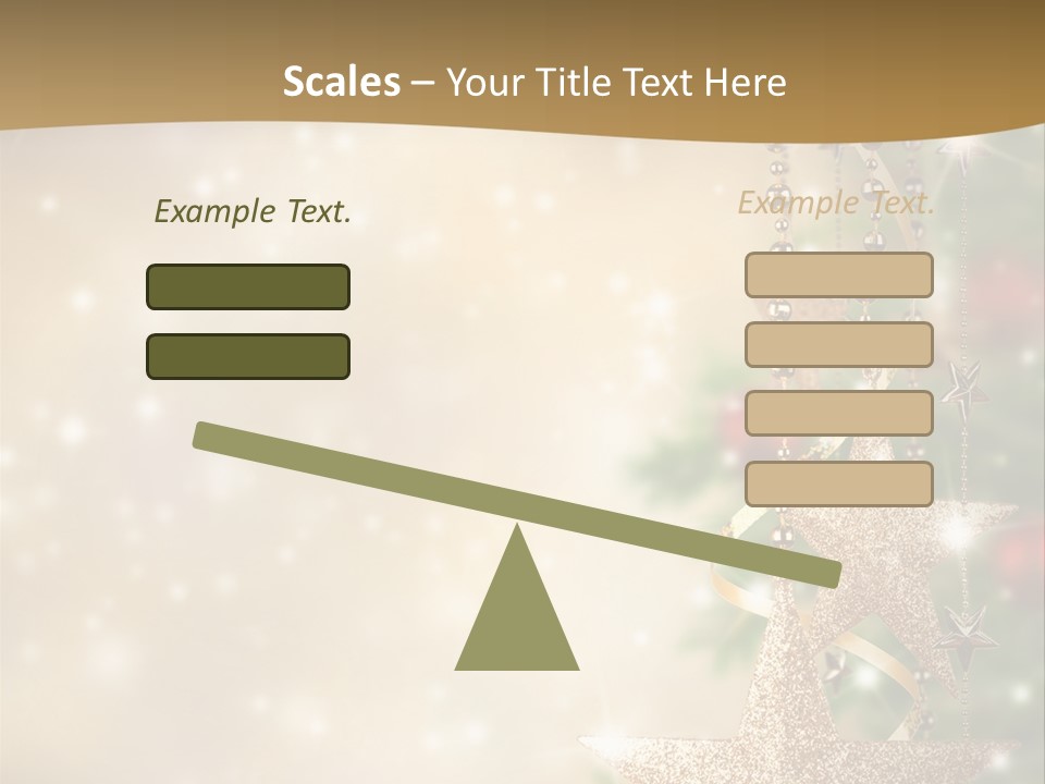 Black Ornate Christmas PowerPoint Template