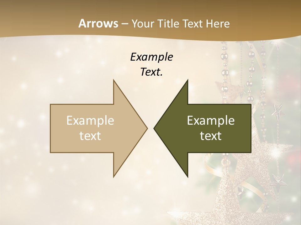 Black Ornate Christmas PowerPoint Template