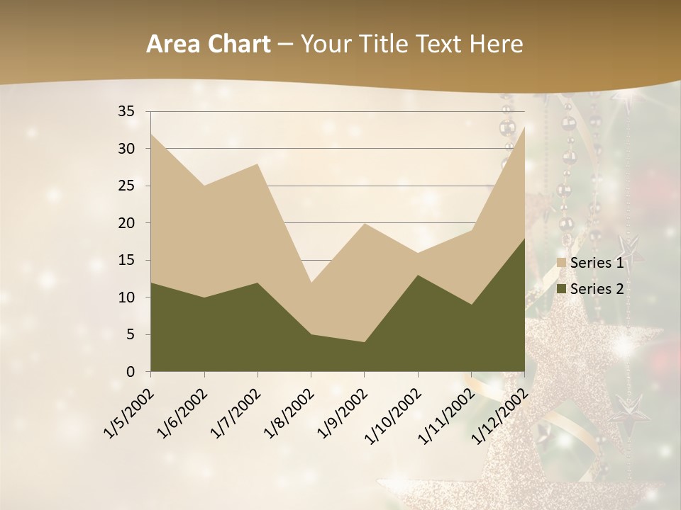 Black Ornate Christmas PowerPoint Template