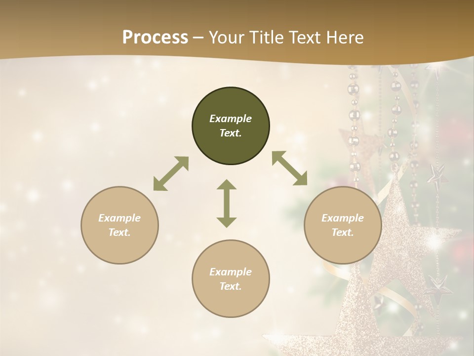 Black Ornate Christmas PowerPoint Template