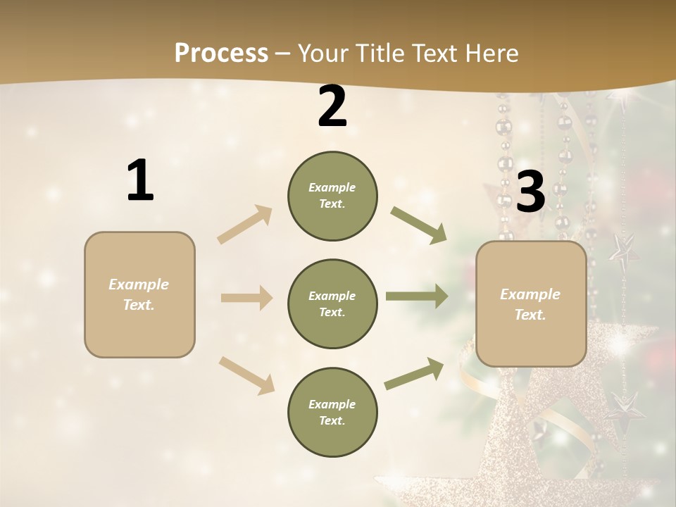 Black Ornate Christmas PowerPoint Template
