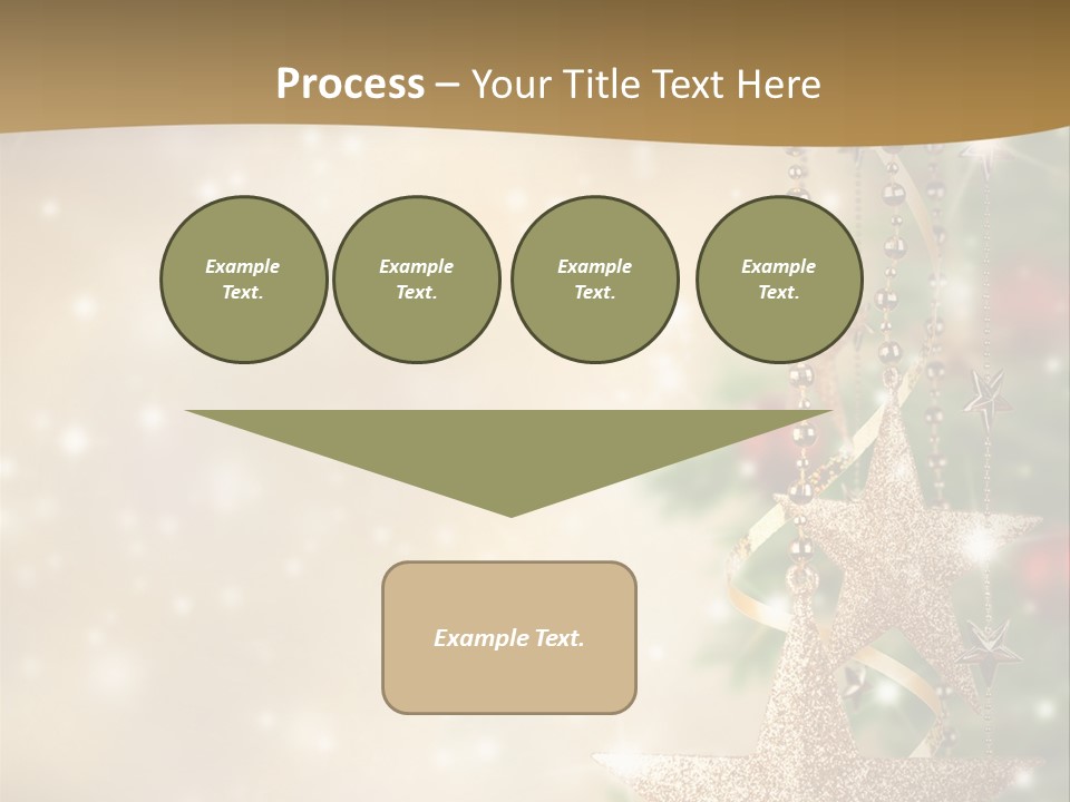 Black Ornate Christmas PowerPoint Template