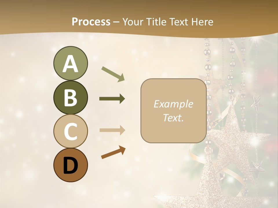 Black Ornate Christmas PowerPoint Template