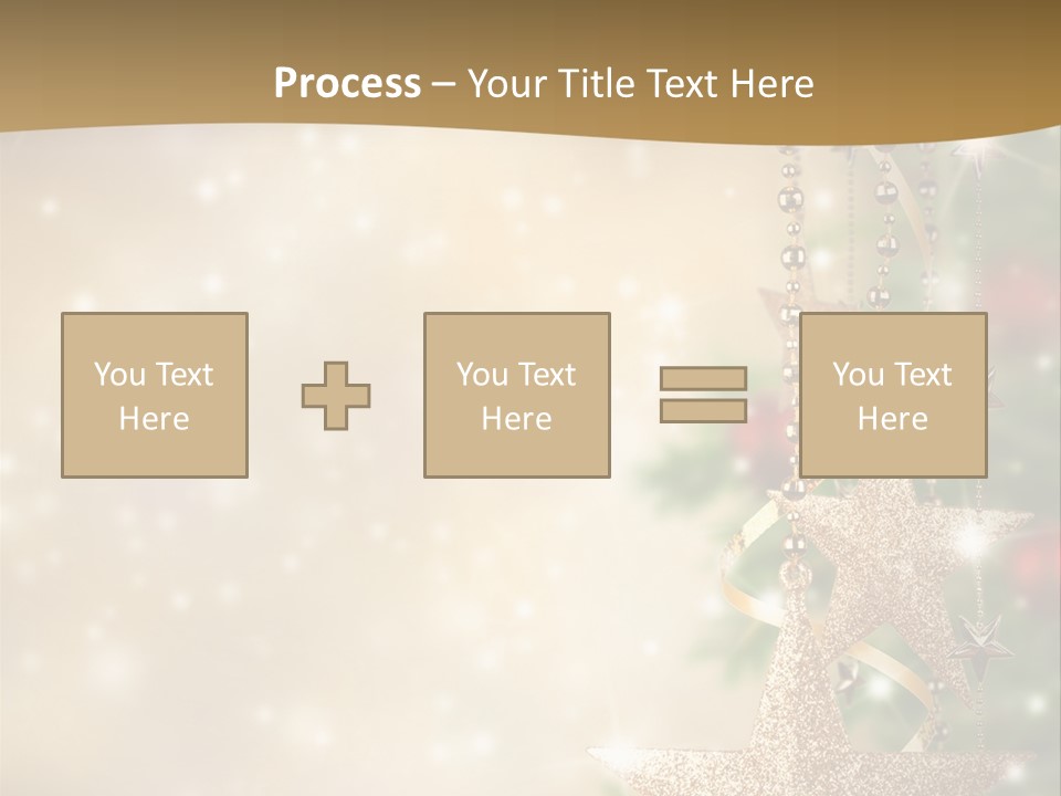 Black Ornate Christmas PowerPoint Template