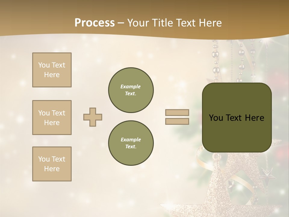 Black Ornate Christmas PowerPoint Template