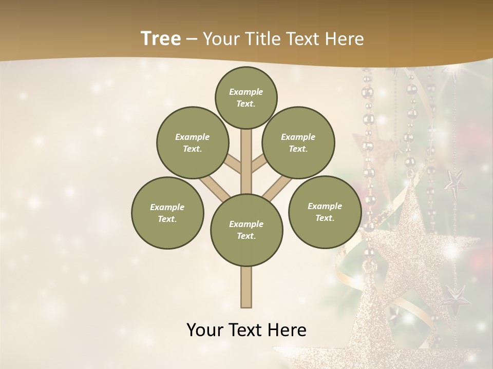 Black Ornate Christmas PowerPoint Template